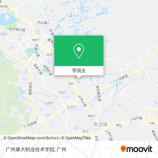 广州康大职业技术学院地图