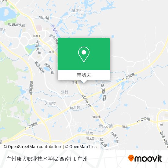 广州康大职业技术学院-西南门地图