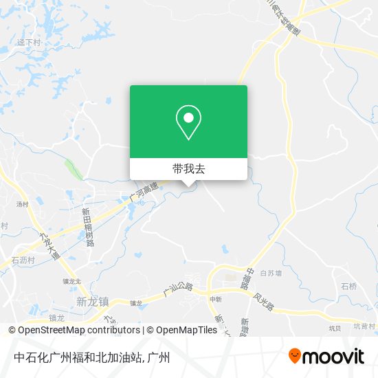中石化广州福和北加油站地图