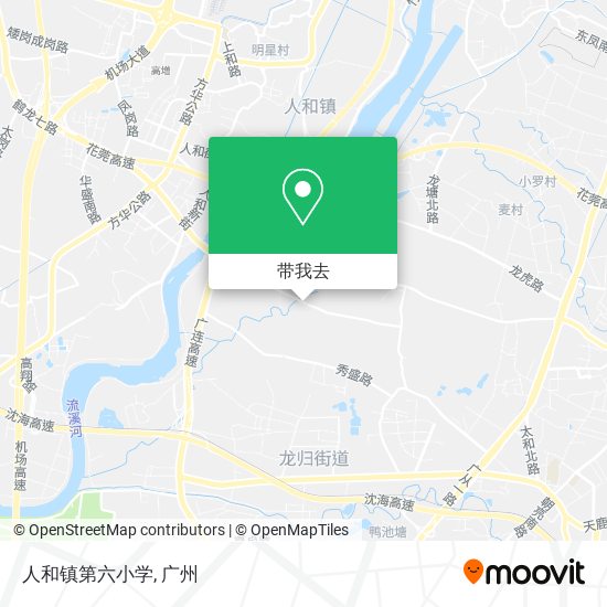 人和镇第六小学地图