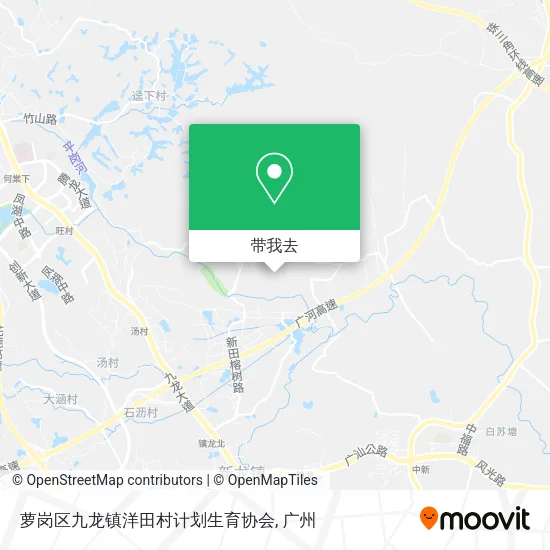 萝岗区九龙镇洋田村计划生育协会地图
