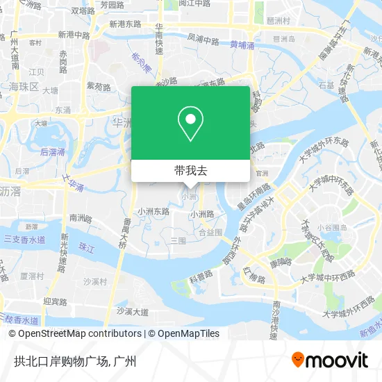 拱北口岸购物广场地图