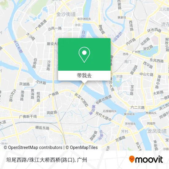 坦尾西路/珠江大桥西桥(路口)地图