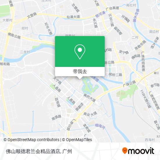 佛山顺德君兰会精品酒店地图