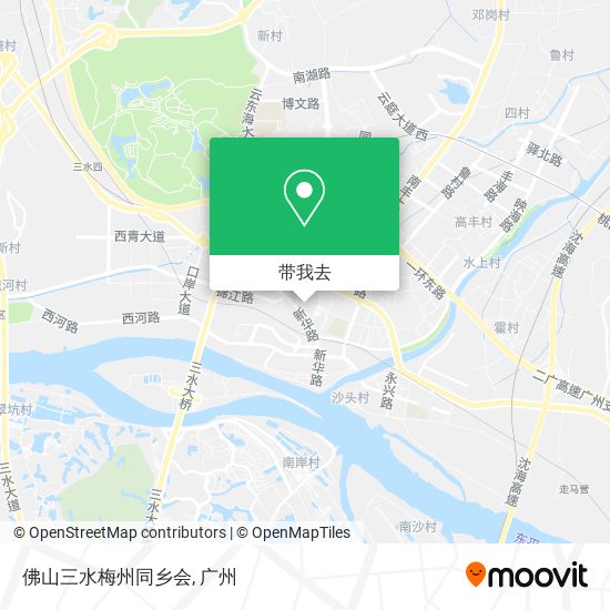 佛山三水梅州同乡会地图