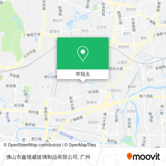 佛山市鑫领威玻璃制品有限公司地图