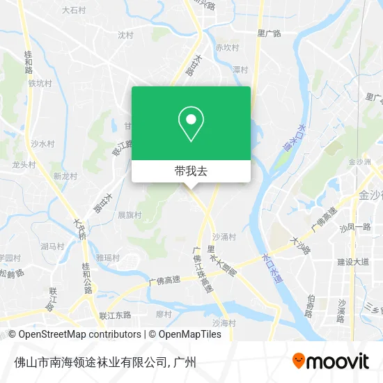 佛山市南海领途袜业有限公司地图