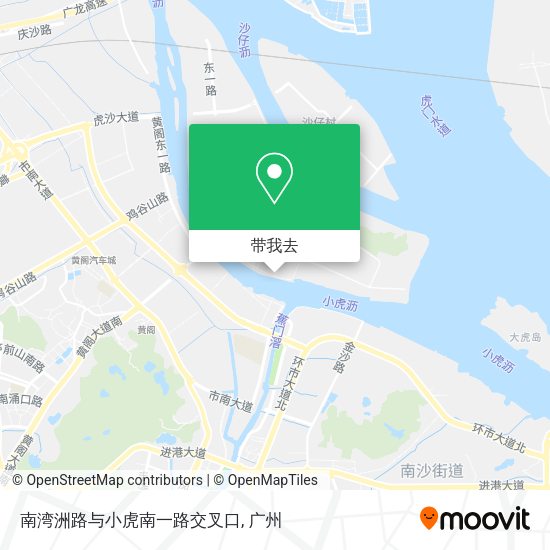 南湾洲路与小虎南一路交叉口地图
