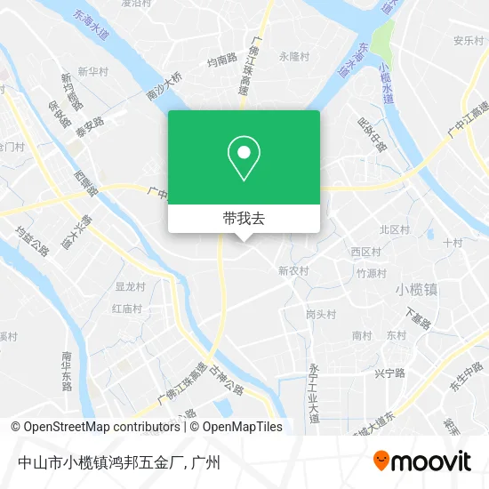 中山市小榄镇鸿邦五金厂地图