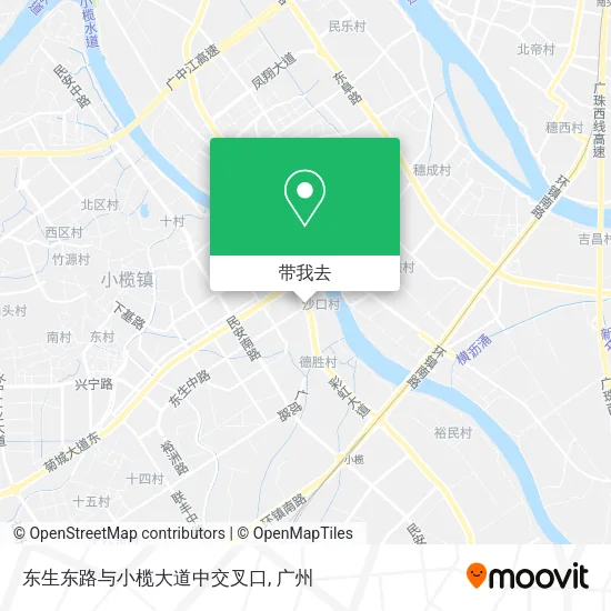 东生东路与小榄大道中交叉口地图