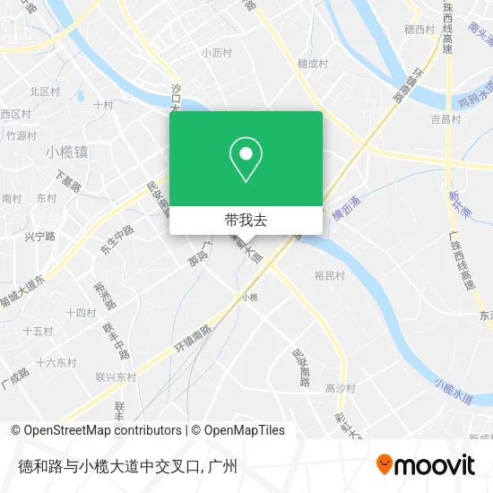 德和路与小榄大道中交叉口地图