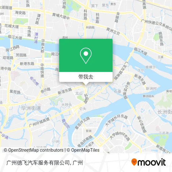 广州德飞汽车服务有限公司地图