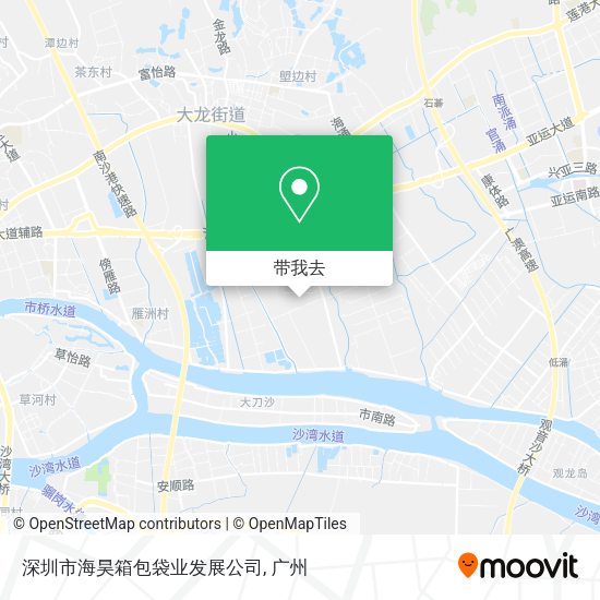 深圳市海昊箱包袋业发展公司地图
