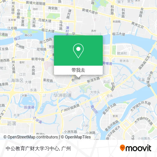 中公教育广财大学习中心地图