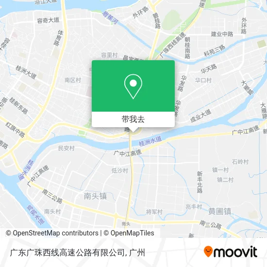 广东广珠西线高速公路有限公司地图