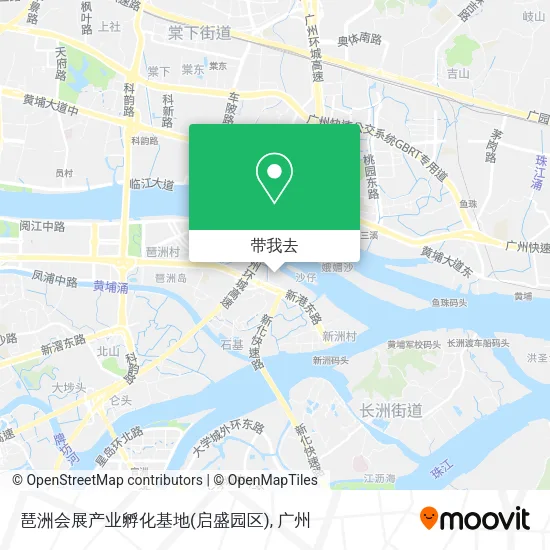 琶洲会展产业孵化基地(启盛园区)地图