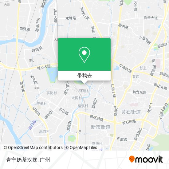 青宁奶茶汉堡地图