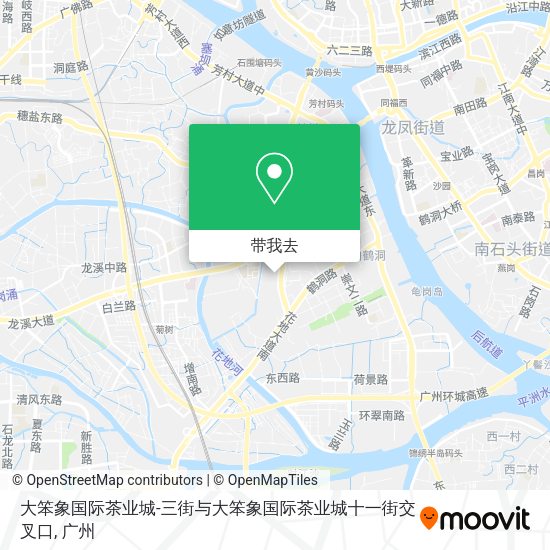 大笨象国际茶业城-三街与大笨象国际茶业城十一街交叉口地图