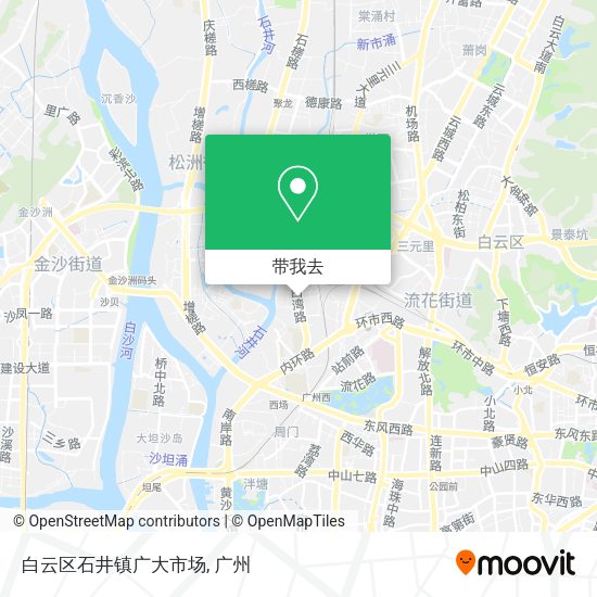 白云区石井镇广大市场地图