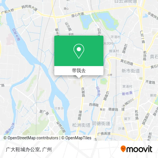 广大鞋城办公室地图