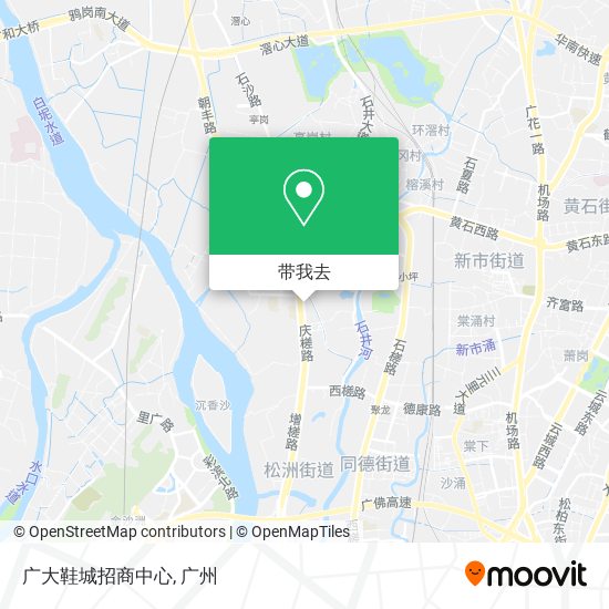 广大鞋城招商中心地图