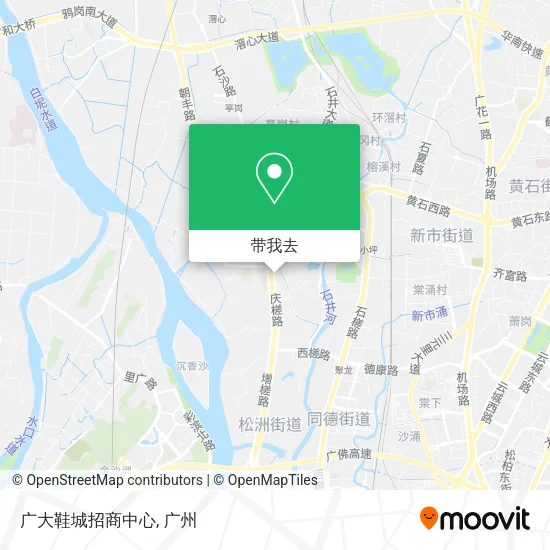 广大鞋城招商中心地图