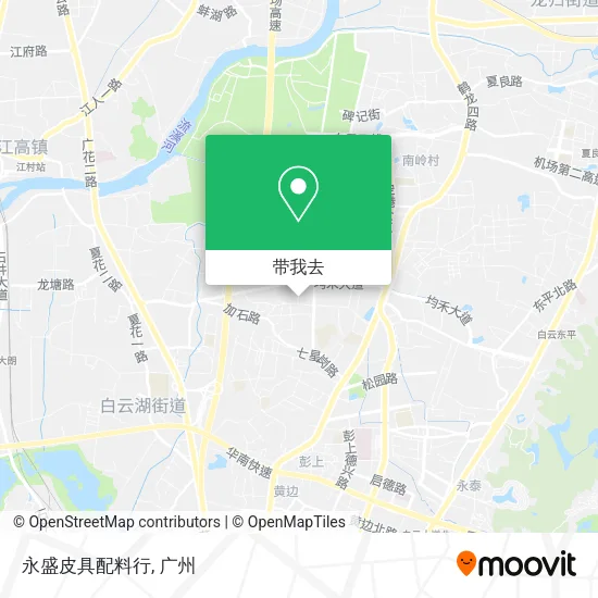 永盛皮具配料行地图