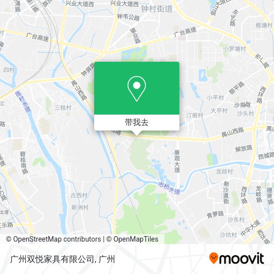 广州双悦家具有限公司地图