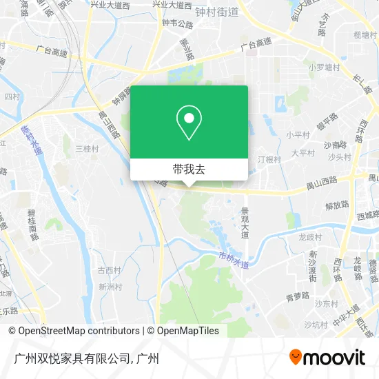 广州双悦家具有限公司地图