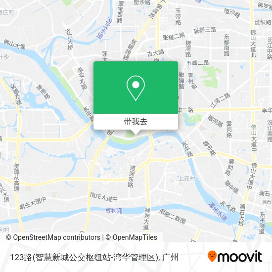 123路(智慧新城公交枢纽站-湾华管理区)地图