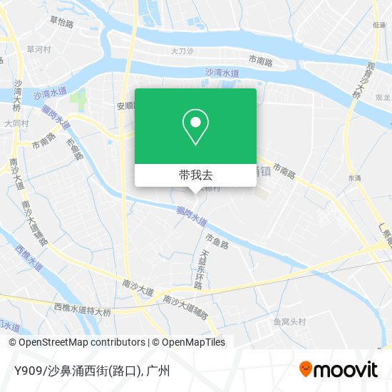 Y909/沙鼻涌西街(路口)地图