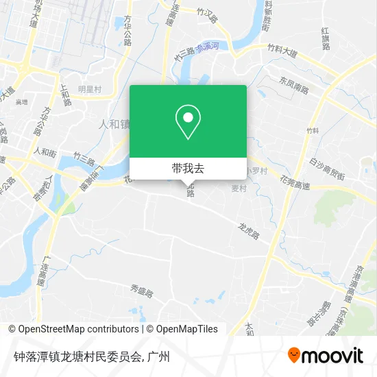 钟落潭镇龙塘村民委员会地图