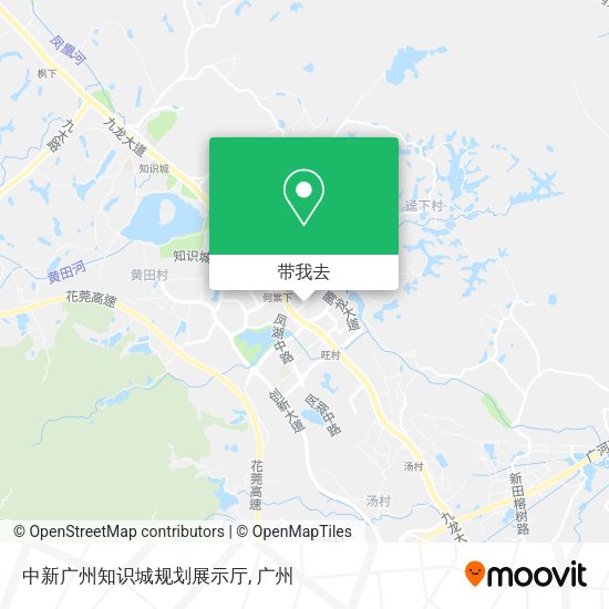 中新广州知识城规划展示厅地图