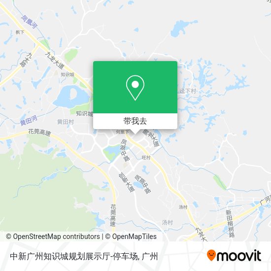 中新广州知识城规划展示厅-停车场地图
