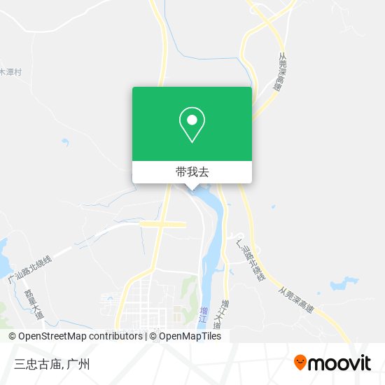 三忠古庙地图