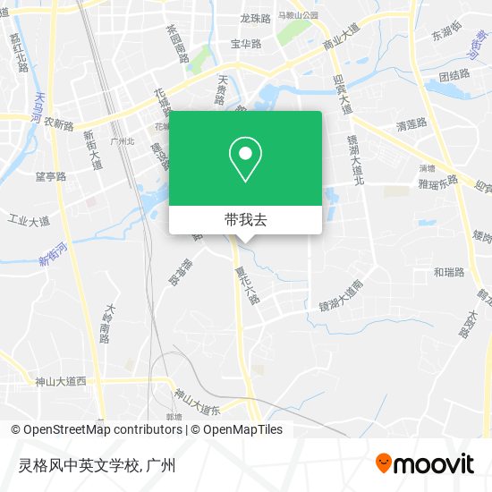 灵格风中英文学校地图