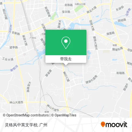 灵格风中英文学校地图