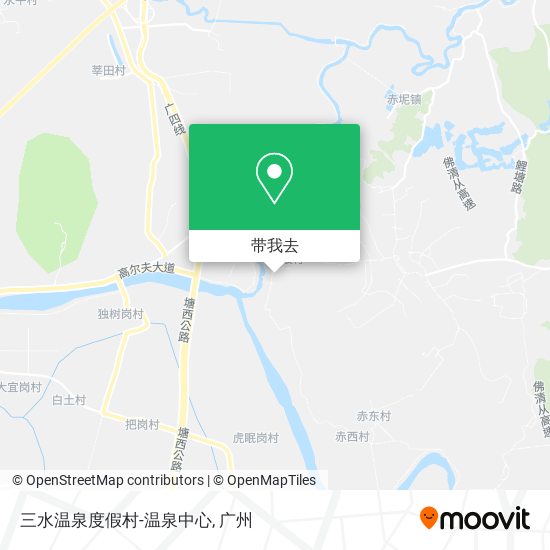 三水温泉度假村-温泉中心地图