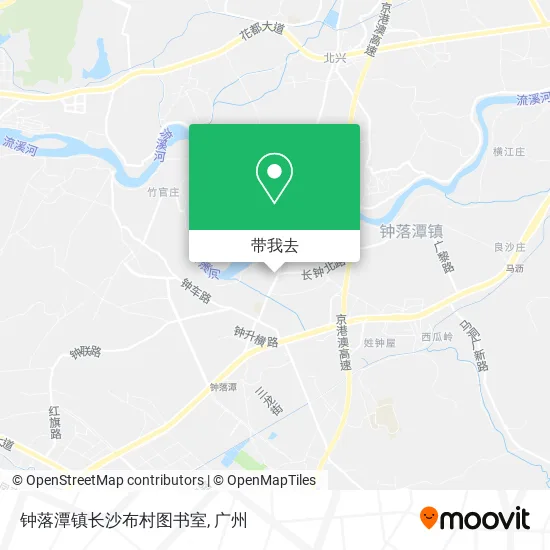 钟落潭镇长沙布村图书室地图