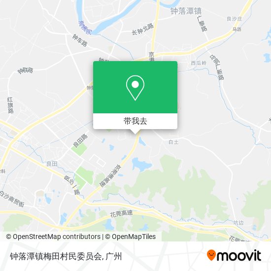钟落潭镇梅田村民委员会地图