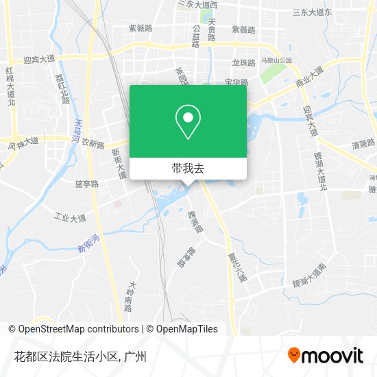 花都区法院生活小区地图