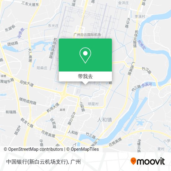 中国银行(新白云机场支行)地图
