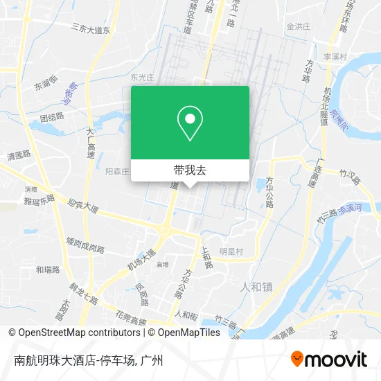 南航明珠大酒店-停车场地图