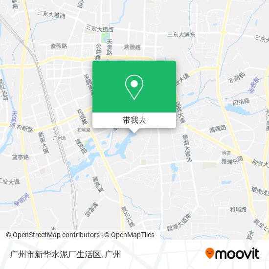 广州市新华水泥厂生活区地图