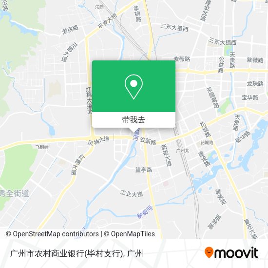 广州市农村商业银行(毕村支行)地图