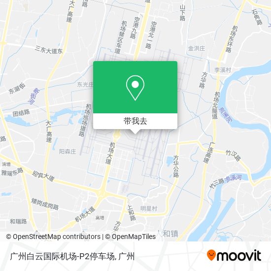 广州白云国际机场-P2停车场地图