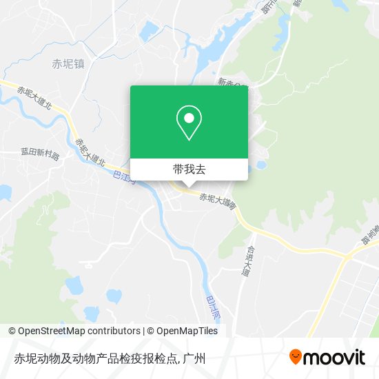 赤坭动物及动物产品检疫报检点地图