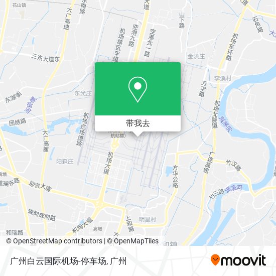 广州白云国际机场-停车场地图