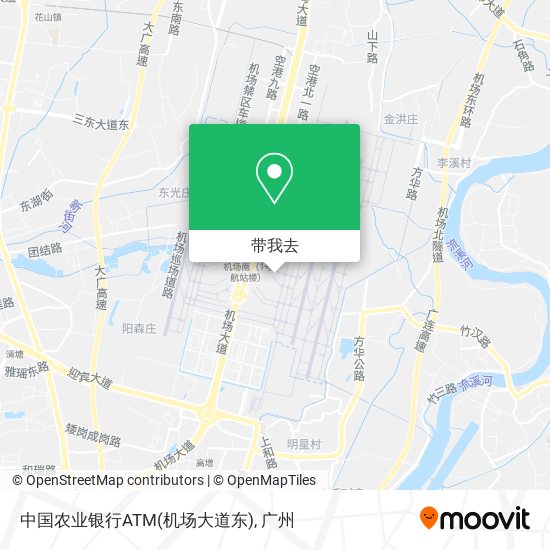 中国农业银行ATM(机场大道东)地图