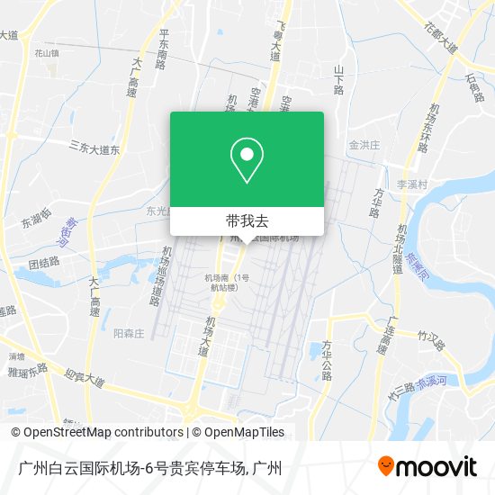广州白云国际机场-6号贵宾停车场地图